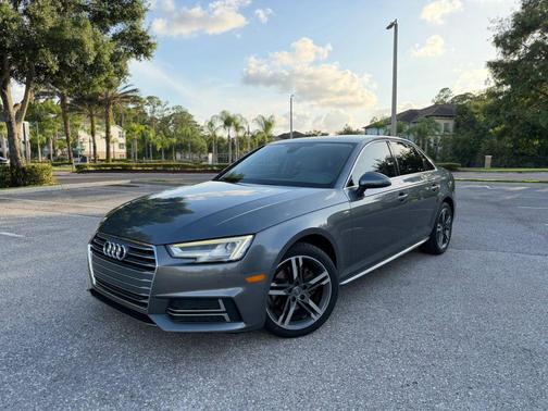 Grey 2018 Audi A4 Ultra Premium Plus Sedan 4D
