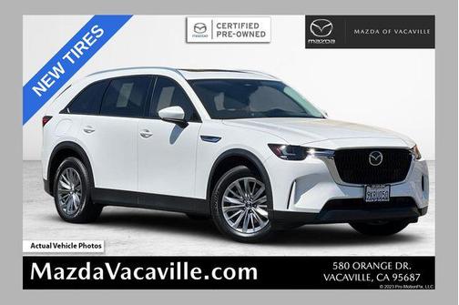 Rhodium White Premium 2024 Mazda CX-90 PHEV Preferred