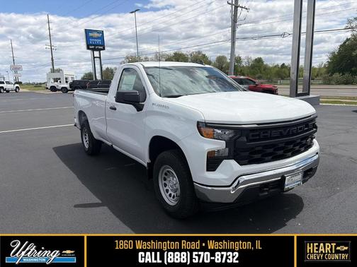 Summit White 2026 Chevrolet Silverado 1500 WT