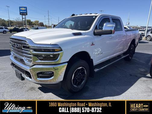 Bright White Clearcoat 2025 RAM 2500 Laramie