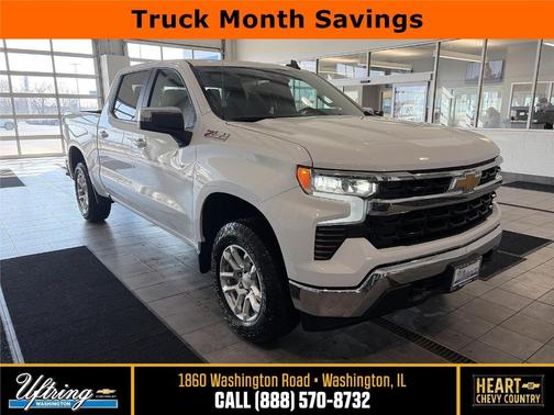 Summit White 2026 Chevrolet Silverado 1500 LT