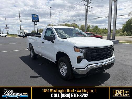 Summit White 2026 Chevrolet Silverado 1500 WT