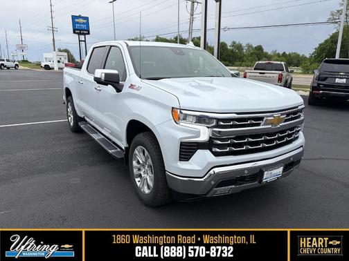 Polar White 2026 Chevrolet Silverado 1500 LTZ