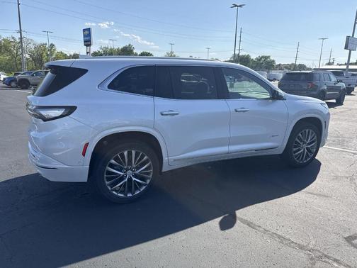 White Frost Tri-Coat 2025 Buick Enclave Avenir