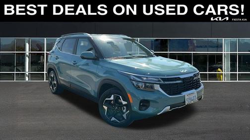 Blue 2025 Kia Seltos EX