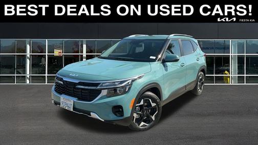 Blue 2025 Kia Seltos EX