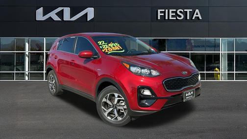 Red 2022 Kia Sportage LX