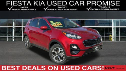 Red 2022 Kia Sportage LX