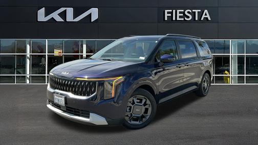 Blue 2025 Kia Carnival Hybrid EX