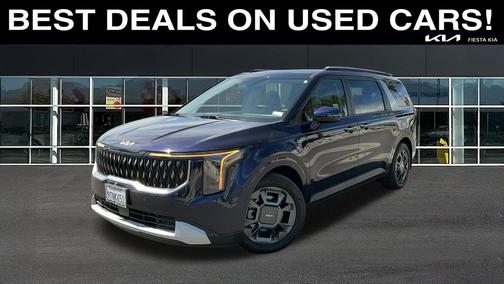 Blue 2025 Kia Carnival Hybrid EX