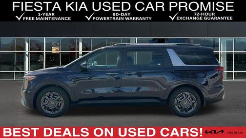 Blue 2025 Kia Carnival Hybrid EX