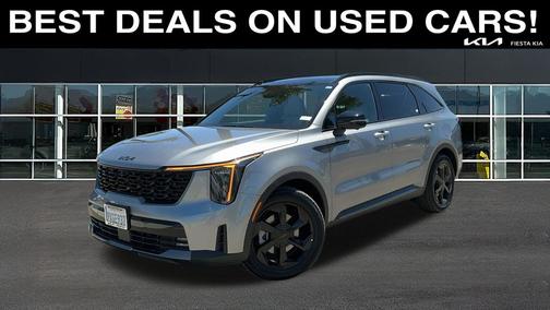 Steel Gray 2026 Kia Sorento Hybrid X-Line SX Prestige