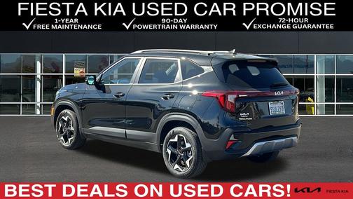 Black 2025 Kia Seltos S