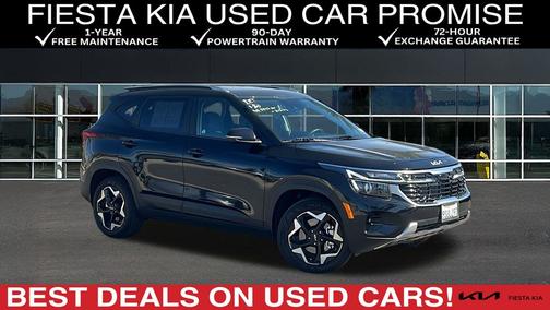 Black 2025 Kia Seltos S