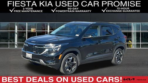 Black 2025 Kia Seltos S