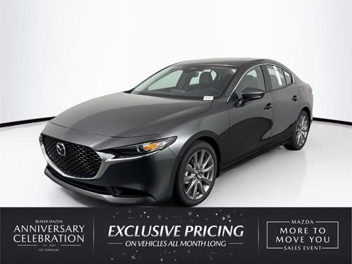 Machine Gray Metallic 2026 Mazda Mazda3 FWD w/Preferred Package