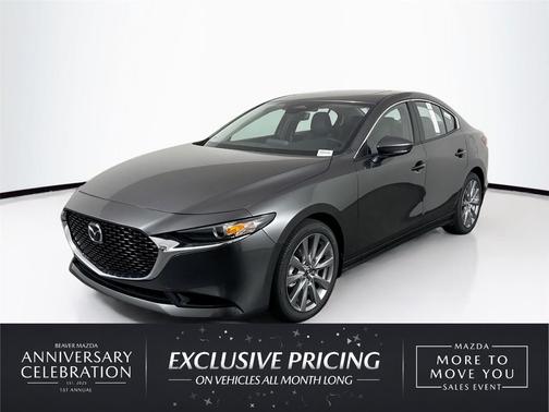 Machine Gray Metallic 2026 Mazda Mazda3 FWD w/Preferred Package