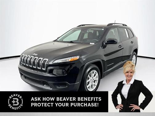 Diamond Black Crystal Pearlcoat 2017 Jeep Cherokee Sport