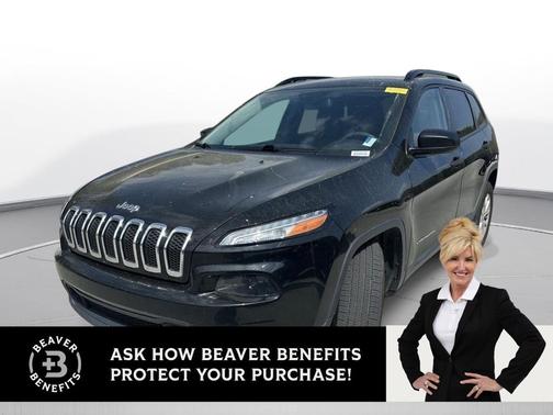 Diamond Black Crystal Pearlcoat 2017 Jeep Cherokee Sport