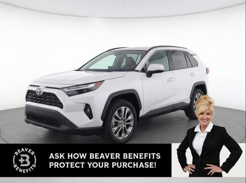 White 2023 Toyota RAV4 XLE Premium
