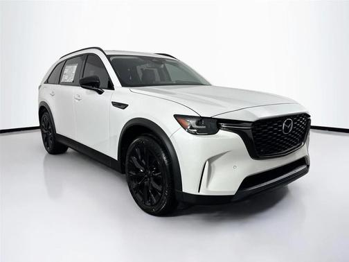 Rhodium White Premium 2026 Mazda CX-90 PHEV Premium Sport