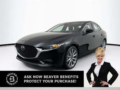 Jet Black Mica 2026 Mazda Mazda3 FWD w/Preferred Package
