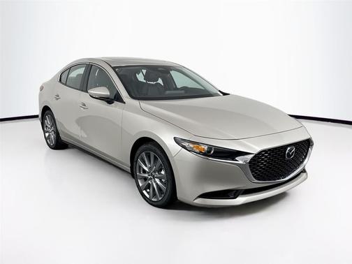 Platinum Quartz Metallic 2026 Mazda Mazda3 FWD w/Preferred Package