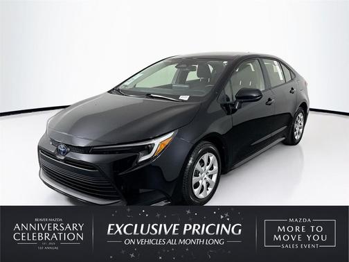 Black 2025 Toyota Corolla Hybrid LE