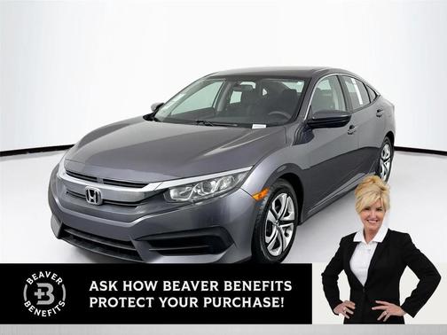 Modern Steel Metallic 2016 Honda Civic LX