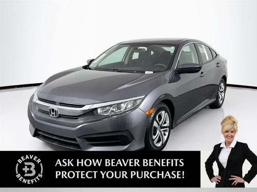 Modern Steel Metallic 2016 Honda Civic LX
