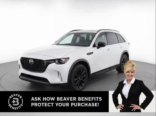 Rhodium White Premium 2025 Mazda CX-90 PHEV Premium Sport