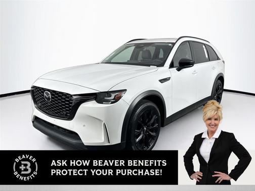 Rhodium White Premium 2025 Mazda CX-90 PHEV Premium Sport