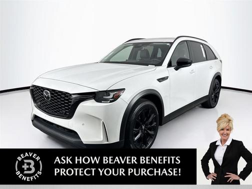 Rhodium White Premium 2025 Mazda CX-90 PHEV Premium Sport