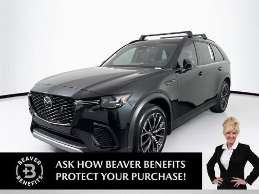 Jet Black Mica 2025 Mazda CX-70 PHEV Premium Plus Package