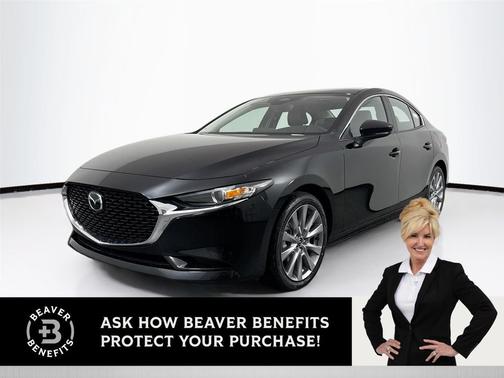 Jet Black Mica 2026 Mazda Mazda3 FWD w/Preferred Package