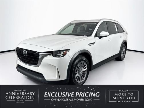 Rhodium White Premium 2024 Mazda CX-90 PHEV Preferred