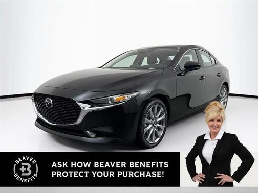 Jet Black Mica 2026 Mazda Mazda3 FWD w/Preferred Package