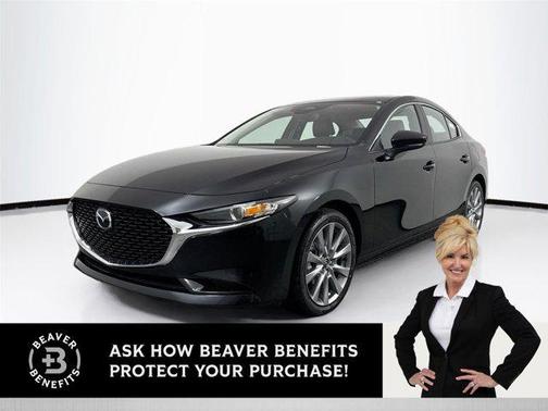 Jet Black Mica 2026 Mazda Mazda3 FWD w/Preferred Package