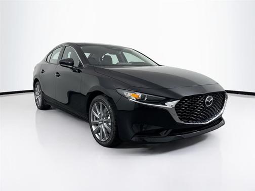 Jet Black Mica 2026 Mazda Mazda3 FWD w/Preferred Package
