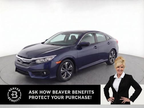 Blue 2018 Honda Civic EX-L