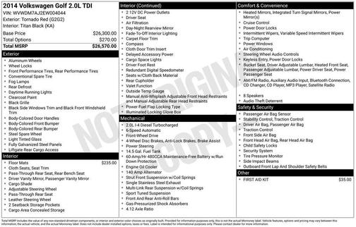 2014 Volkswagen Golf TDI