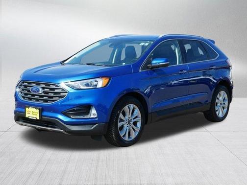 Atlas Blue Metallic 2020 Ford Edge Titanium