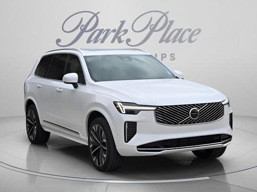 Crystal White Pearl 2026 Volvo XC90 Plus, B5 AWD Gas (mild hybrid), Gasoline, Bright, 7 Seats
