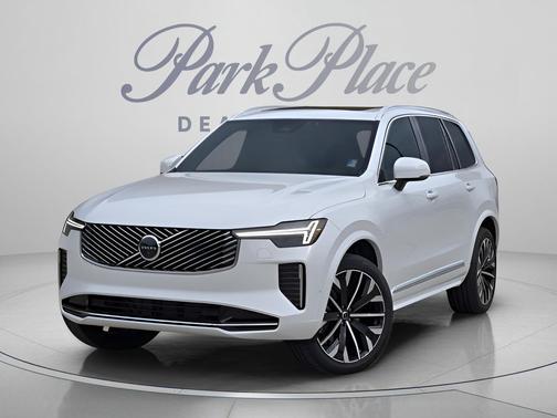Crystal White Pearl 2026 Volvo XC90 Plus, B5 AWD Gas (mild hybrid), Gasoline, Bright, 7 Seats