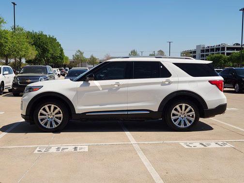 Star White Metallic Tri-Coat 2023 Ford Explorer Limited