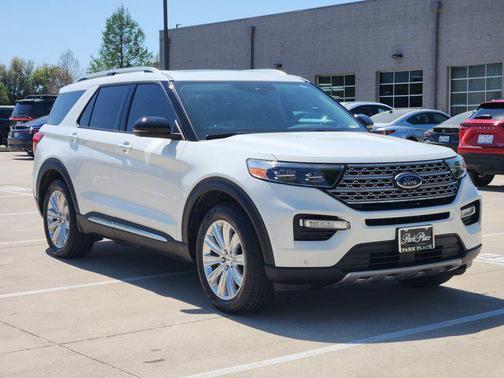 Star White Metallic Tri-Coat 2023 Ford Explorer Limited