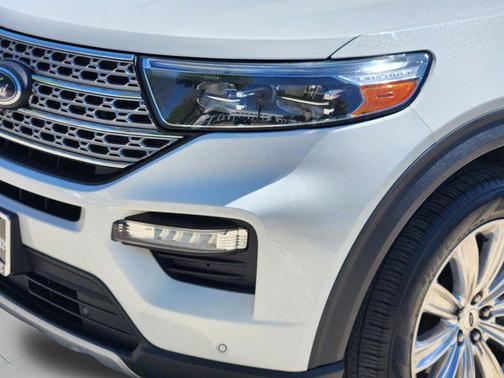 Star White Metallic Tri-Coat 2023 Ford Explorer Limited