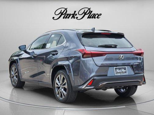 Cloudburst Gray with Obsidian roof 2026 Lexus UX 300h F SPORT Design