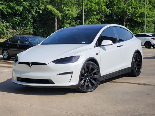 Pearl White Multi-Coat 2022 Tesla Model X Plaid Tri Motor All-Wheel Drive