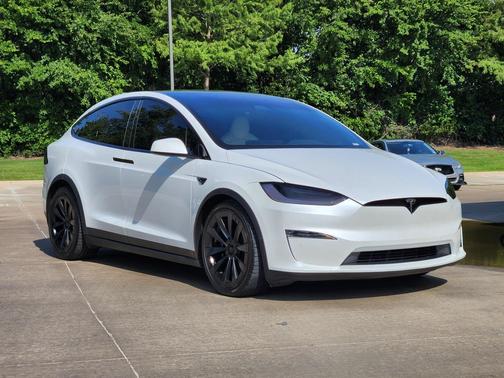 Pearl White Multi-Coat 2022 Tesla Model X Plaid Tri Motor All-Wheel Drive